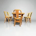 Art Deco Tafel met 6 Stoelen - Uitschuifbaar, Ophalen