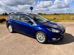 Ford Focus 1.0 Ecoboost First Edition 125pk 2015 Blauw trekh, Auto's, 65 €/maand, 125 pk, Zwart, Blauw