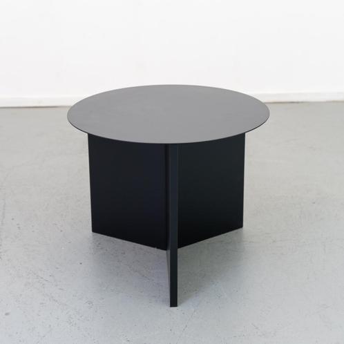 10 Hay Slit tafel Zwart 35 Hoog en 45 cm Eiken Nieuw, Huis en Inrichting, Tafels | Bijzettafels, Nieuw, Rond, Metaal of Aluminium