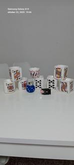 Vintage asbak met poker speelkaarten motief, Huis en Inrichting, Ophalen of Verzenden, Glas, Overige stijlen