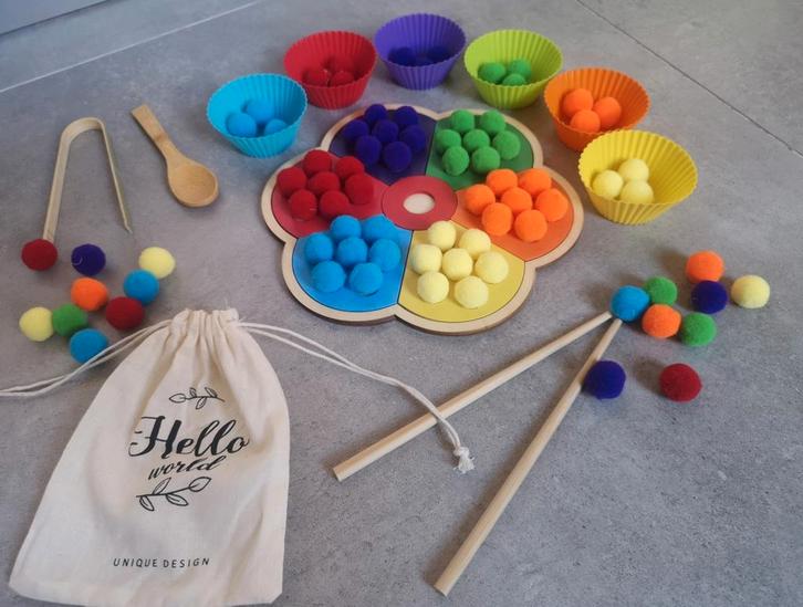 Nieuwe houten sensory speelset, Kinderen en Baby's, Speelgoed | Educatief en Creatief, Nieuw, Ontdekken, Ophalen of Verzenden