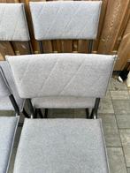 4 Grijze Stoelen, Ophalen, Gebruikt, Vier, Stof