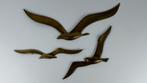 3 x messing vintage wand vogels vogelvlucht, ., Ophalen of Verzenden, Zo goed als nieuw, .
