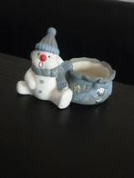 Theelichthouder sneeuwpop / Kerst theelichtje sneeuwman, Ophalen of Verzenden, Zo goed als nieuw