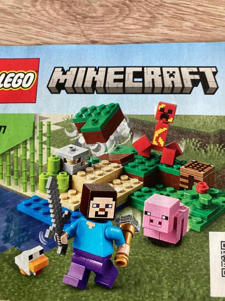 LEGO Minecraft 21177 - The Creeper Hinderlaag, Kinderen en Baby's, Speelgoed | Duplo en Lego, Zo goed als nieuw, Lego, Complete set
