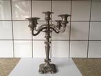 Kandelaar 5-armig silverplated, Antiek en Kunst, Ophalen of Verzenden