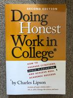 Doing Honest Work in College How to Prepare Citations, Avoid, Ophalen of Verzenden, Nieuw, Charles Lipson