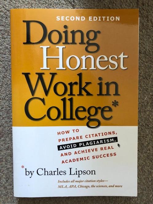 Doing Honest Work in College How to Prepare Citations, Avoid, Boeken, Encyclopedieën, Nieuw, Ophalen of Verzenden