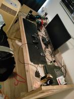 Steigerhouten slaapkamer kasten bureau, Gebruikt, Steigerhout, Tweepersoons, 200 cm