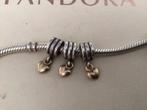 Pandora met hangertje hartje van goud, Pandora, Ophalen of Verzenden, Zo goed als nieuw, 1 bedel