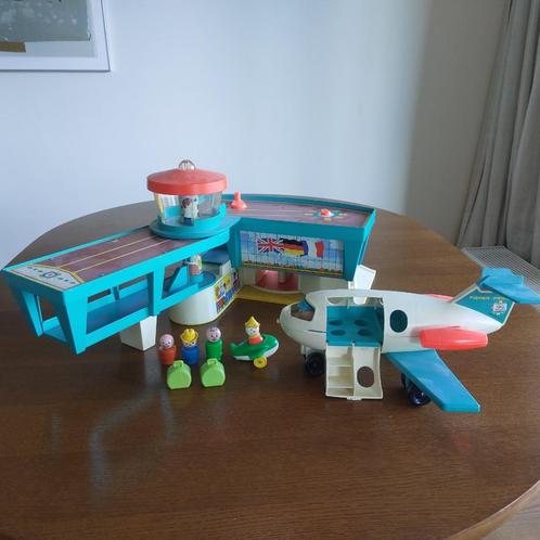 Vintage Playmobil vliegtuig, vliegveld, passagiers, koffers, Kinderen en Baby's, Speelgoed | Playmobil, Gebruikt, Los playmobil