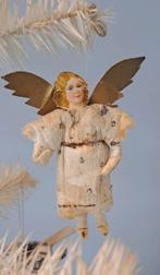 Antiek Watten Crêpe Engeltje., Diversen, Kerst, Ophalen of Verzenden