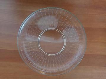 Mooie vintage retro glazen schaal of bord te koop! beschikbaar voor biedingen