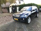 BMW X5 4.8 I AUT 2007 Blauw met heel veel optie's, Auto's, Automaat, Blauw, Bruin, Vierwielaandrijving