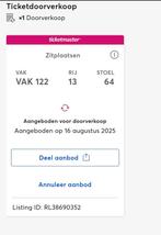Post malone ticket 1x twv 100€, Tickets en Kaartjes, Concerten | Pop, Eén persoon