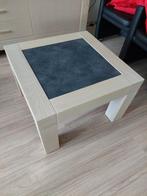 Wit eiken bijzettafel 70 x 70 x 45 hoog, Huis en Inrichting, Gebruikt, Vierkant, 55 tot 75 cm, Hout