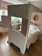 Bed met luiken bedstee achtig van woood, Gebruikt, 70 tot 85 cm, Ophalen of Verzenden, Hoogslaper of Stapelbed