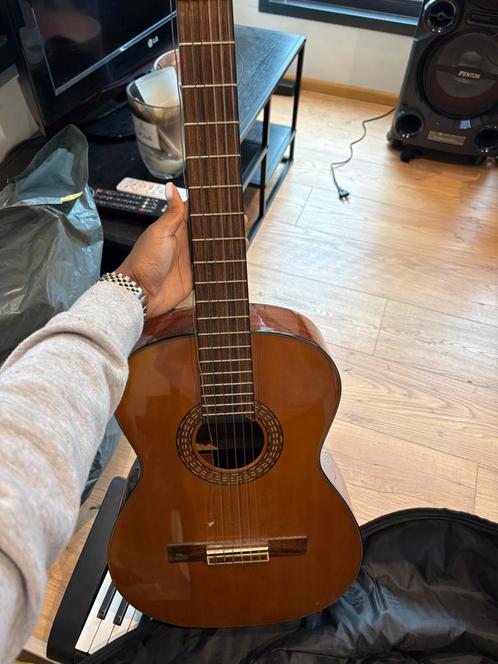 Klassieke Gitaar Salvador Cortez CG-578 + Hoes & Voetenkruk, Muziek en Instrumenten, Snaarinstrumenten | Gitaren | Akoestisch