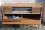 vintage stereomeubel met Platenspeler en radio, Ophalen, Gebruikt, Dual, Nvt