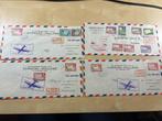 Curacao 4 brieven luchtpost, Postzegels en Munten, Brieven en Enveloppen | Nederland, Ophalen of Verzenden, Brief