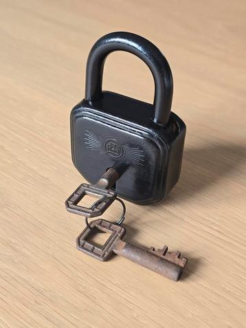 Zeldzaam Antiek Duits Burg Sicherheitsschloss no. 10 padlock beschikbaar voor biedingen