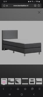 Zwarte Boxspring Leen Bakker 90x200 - Bieden!, Ophalen, 90 cm, Eenpersoons, Overige typen