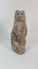 Stenen beeld, Beer, Grizzlybeer, beeldhouwerk 27 cm. 2A14, Ophalen of Verzenden