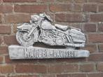 Motor Harley wanddecoratie betonnen beeld tuinbeeld beton, Ophalen of Verzenden, Nieuw