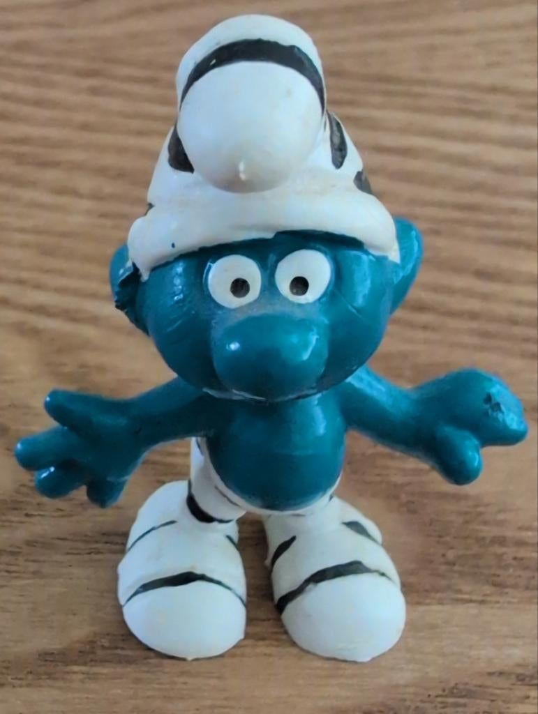 Vintage Gevangenis Smurf 1965 Schleigh, Ophalen of Verzenden, Zo goed als nieuw, Overige Smurfen, Poppetje, Figuurtje of Knuffel