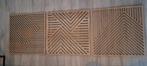Houten Wandpanelen Set - Geometrisch Design, Huis en Inrichting, Woonaccessoires | Wanddecoraties, Ophalen, Zo goed als nieuw