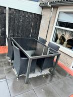 Tuintafel incl 4 stoelen, Tuin en Terras, Ophalen of Verzenden, Zo goed als nieuw, Aluminium