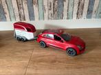 Playmobile porsche en paarden trailer, Ophalen of Verzenden, Zo goed als nieuw