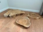 Teaken plateaus, Ophalen, Zo goed als nieuw, Hout