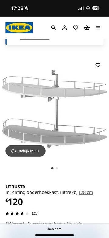 IKEA utrusta hoekkast element carrousel beschikbaar voor biedingen