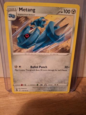 Metang 118/195. Silver Tempest. Pokemonkaart  beschikbaar voor biedingen