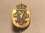 Metalen MFB MOTORENFABRIEK BAARN Speld (Blauw/Messingkleur)., Verzenden, Zo goed als nieuw, Transport, Speldje of Pin