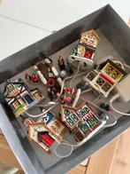 Kerstdorp met huisjes en verlichting | Kerstversiering, Diversen, Ophalen of Verzenden, Zo goed als nieuw