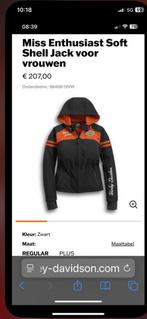 Harley davidson dames jas naat M, Ophalen, Zo goed als nieuw, Zwart