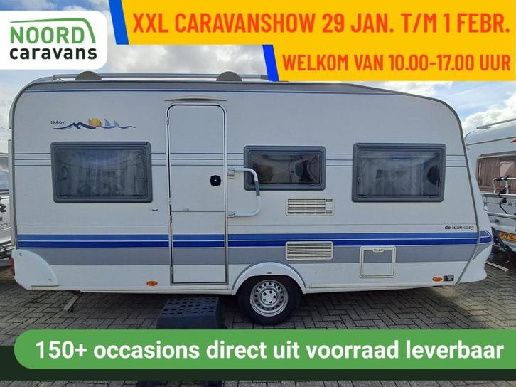 Hobby DIT WEEKEND XXL CARAVANSHOW 30 + 31 JAN - 1 FEB, Caravans en Kamperen, Caravans, Bedrijf, tot en met 4, 750 - 1000 kg, Rondzit