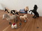 Set van 6 Schleich paardjes, Ophalen of Verzenden, Zo goed als nieuw, Paard, Beeldje of Figuurtje