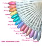 Diva rubberbase 14 flesjes, Overige kleuren, Ophalen of Verzenden, Zo goed als nieuw, Handen en Nagels