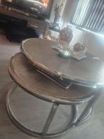 Stijlvolle set salontafels Eric Kuster stijl, Ophalen, 50 tot 100 cm, Overige materialen, Zo goed als nieuw