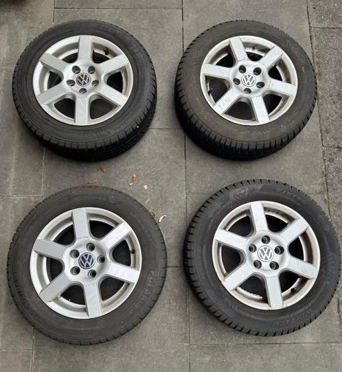 Winterbanden met Volkswagen velgen, Auto-onderdelen, Banden en Velgen, Band(en), Winterbanden, 15 inch, 195 mm, Personenwagen