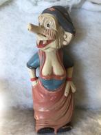 Troll. Vintage houten beeld. Vrolijke vrouw, Verzamelen, Poppetjes en Figuurtjes, Ophalen of Verzenden