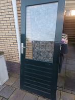 Hardhouten buitendeur 87,5 x 201,5, Doe-het-zelf en Verbouw, Deuren en Horren, Ophalen, Gebruikt, Buitendeur, 200 tot 215 cm