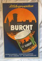 Burcht blikgroenten, Verzamelen, Ophalen of Verzenden, Gebruikt, Reclamebord