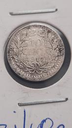Zilveren dubbeltje 1917 Wilhelmina. (1), Postzegels en Munten, Munten | Nederland, Zilver, Ophalen of Verzenden, 10 cent, Koningin Wilhelmina