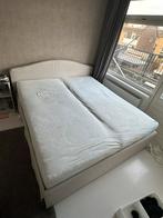 Ikea Tweepersoons Bed incl Zeer Goeie Matrassen, Ophalen, Bruin, Tweepersoons, Zo goed als nieuw