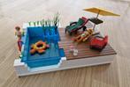 Playmobil Zwembad met terras, Ophalen of Verzenden, Zo goed als nieuw, Complete set