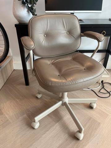 Ikea Leren Bureaustoel Beige beschikbaar voor biedingen